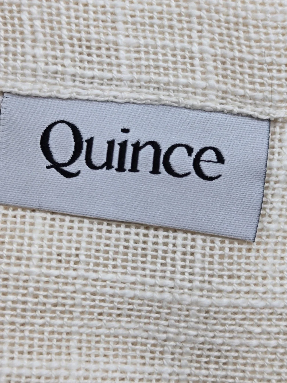 NWT QUINCE Set Of 4 48x84 Cotton Sheer Curtains Ivory 0850